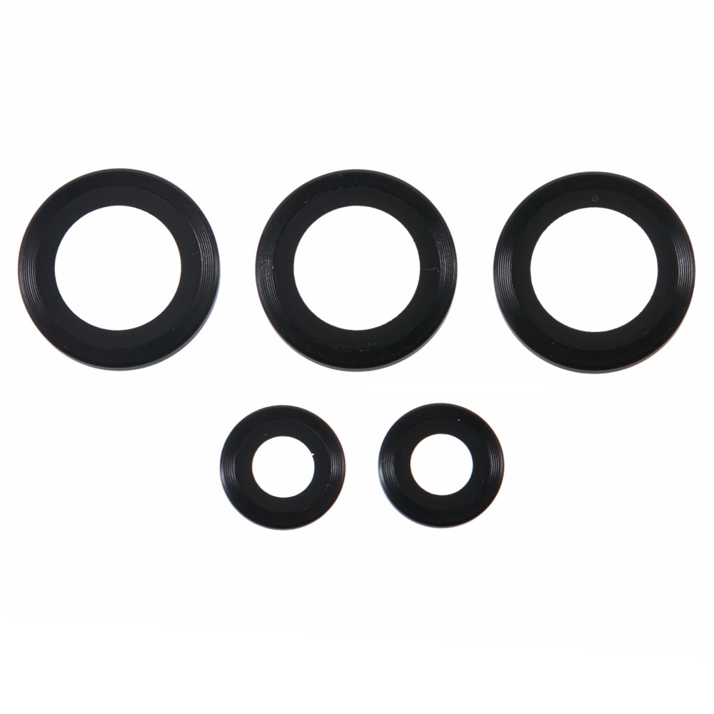 Fém kamera lencse üveg Samsung Galaxy S25 Ultra (3 különálló üveg) - fekete