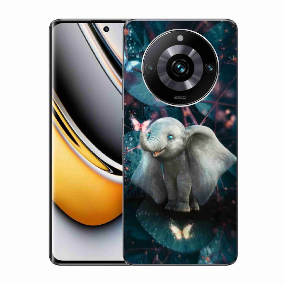 Gél borítás mmCase a Realme 11 Pro/11 Pro+ készülékhez - aranyos elefánt
