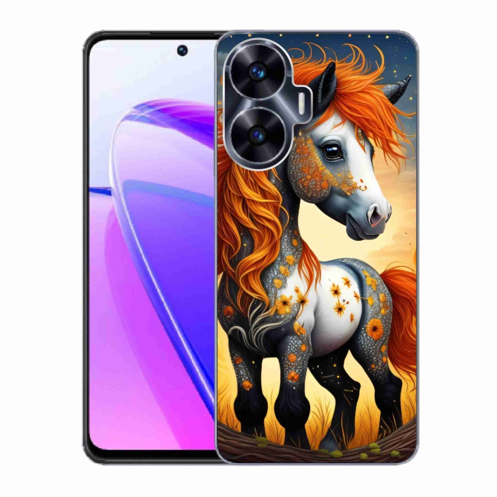 Zselés borítás mmCase a Realme C55 készülékhez - színes póni