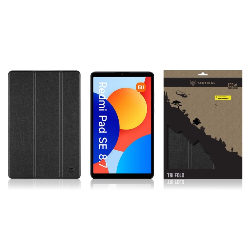 Taktikai könyv Tri Fold Case for Xiaomi Redmi Pad SE 8.7 fekete