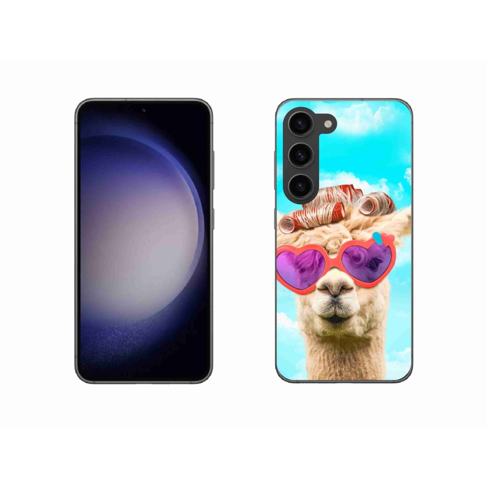 Zselés borítás mmCase Samsung Galaxy S23 5G - szemüveges láma