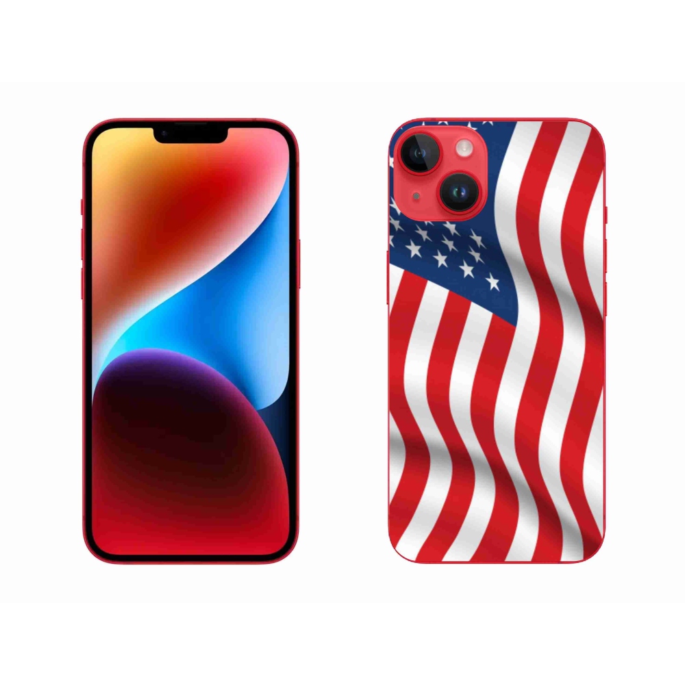 Zselés borítás mmCase iPhone 14 Plus készülékhez - amerikai zászló