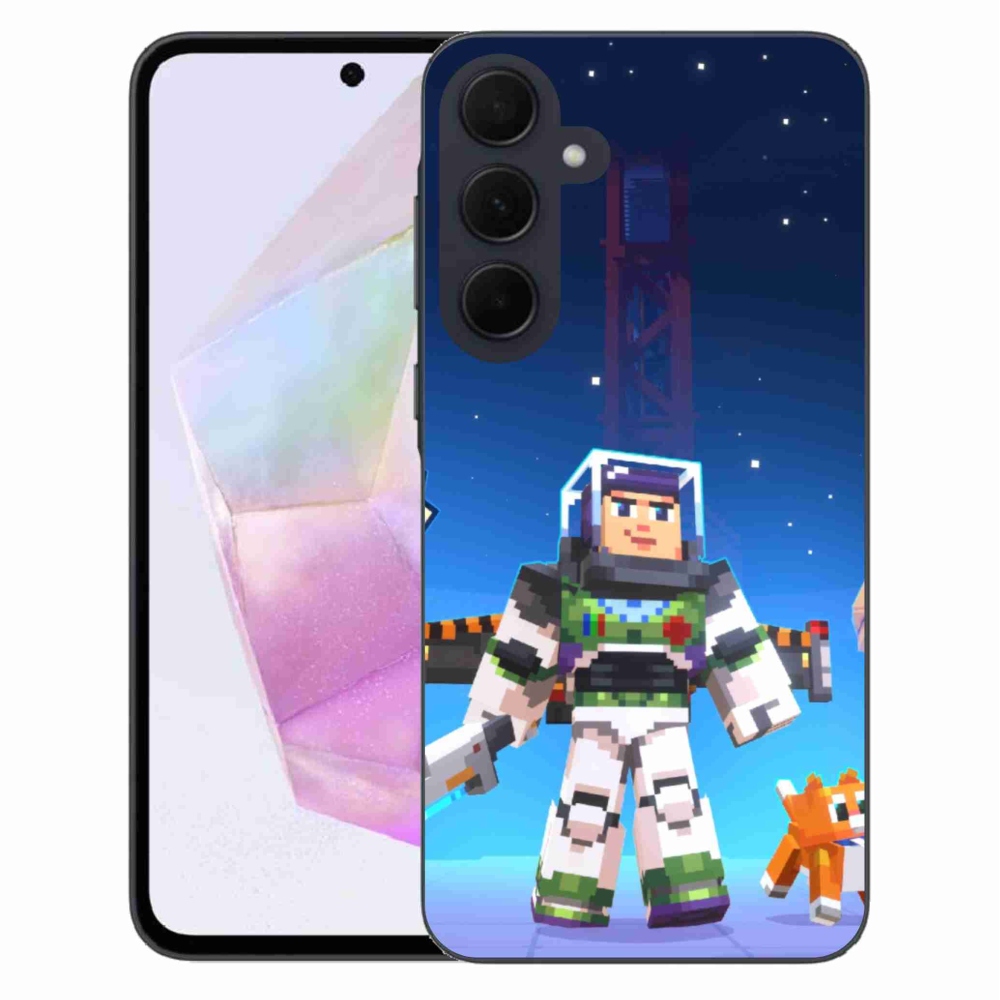 Gél borító mmCase Samsung Galaxy A35 5G - minecraft 2