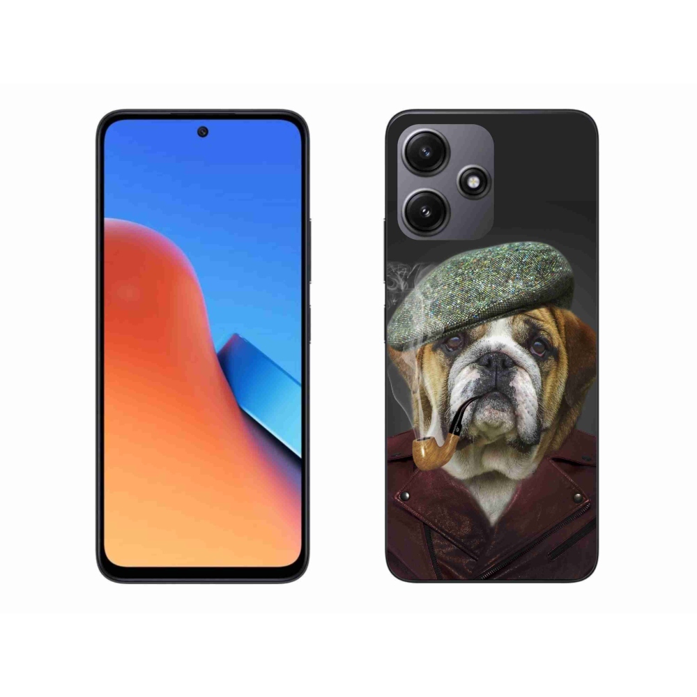 Gél borítás mmCase a Xiaomi Redmi 12 5G számára - kutya egy csővel