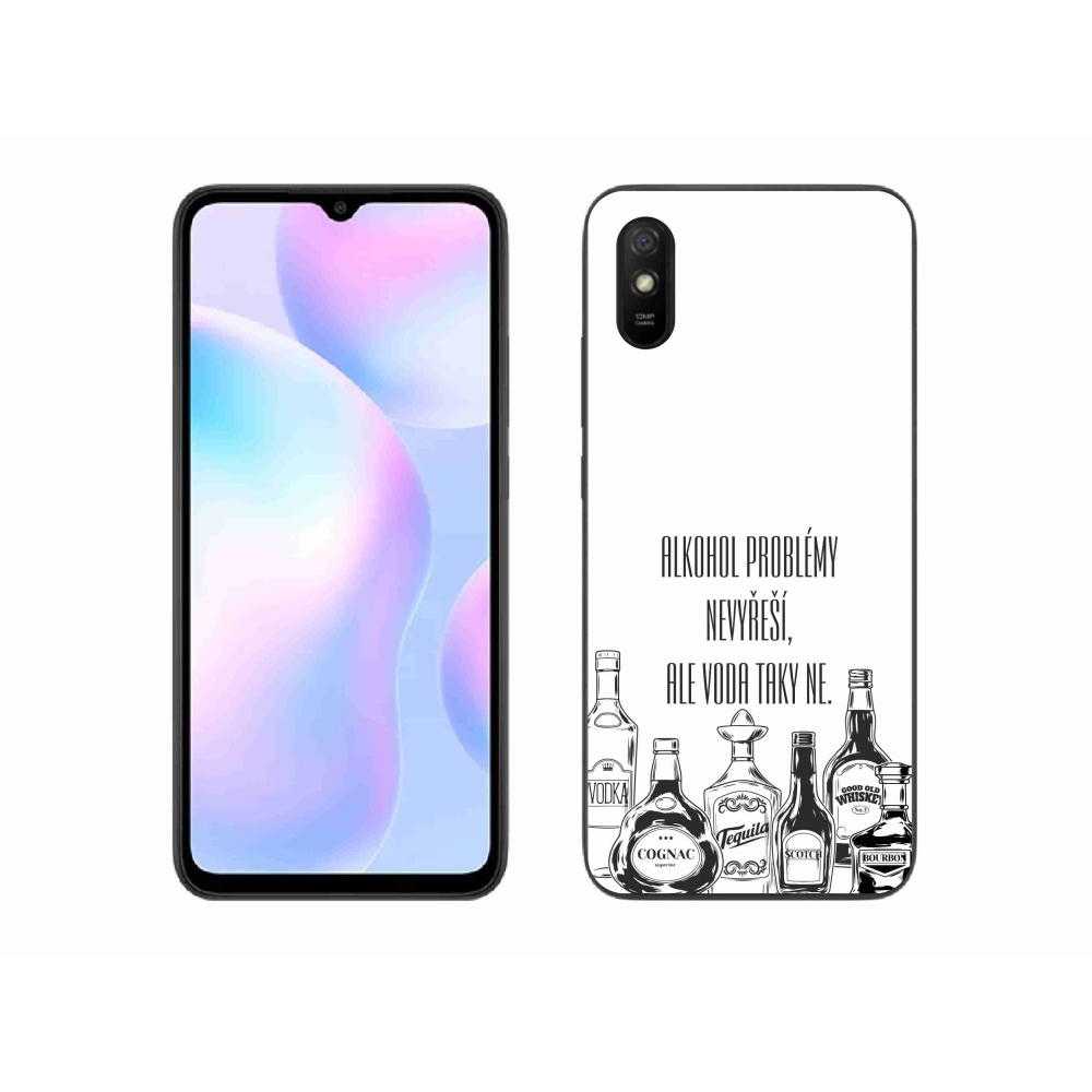 Gél borító mmCase a Xiaomi Redmi 9AT-hoz - vicces szöveg fehér háttérrel