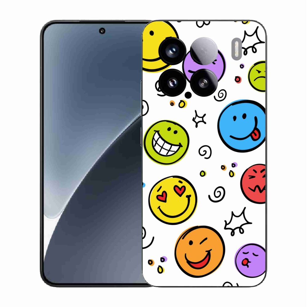 Gél borítás mmCase a Xiaomi 15-öshöz - smiley-k
