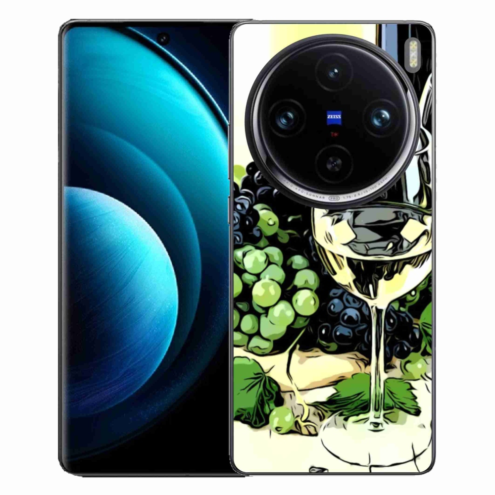 Zselés borító mmCase a Vivo X100 Pro 5G készülékhez - pohár bor