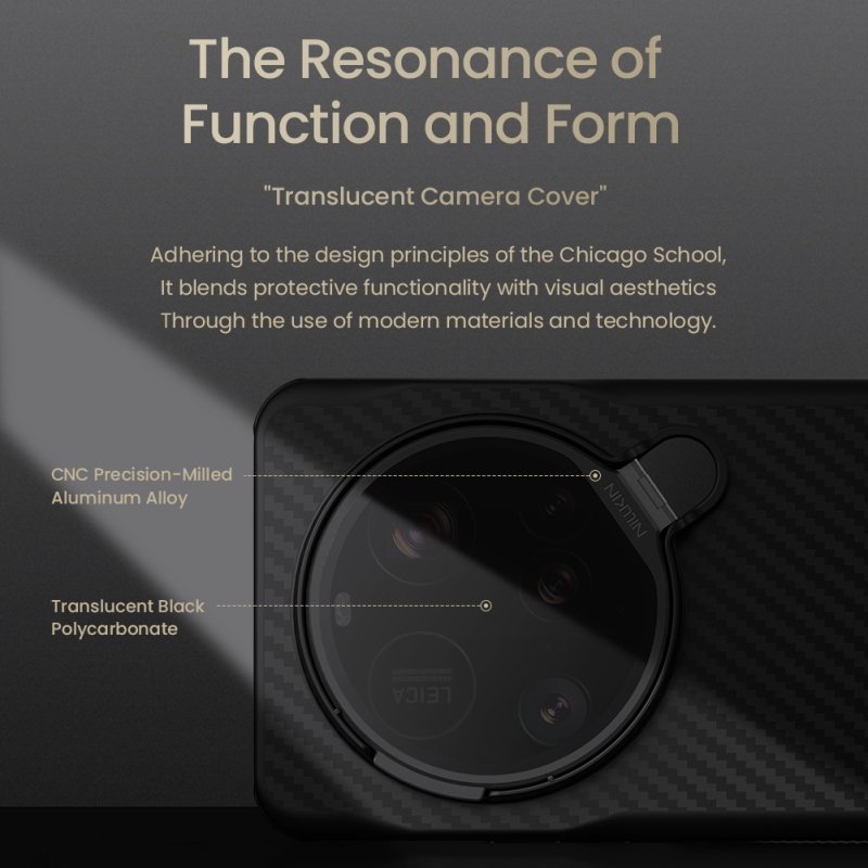 Nillkin CarboProp Aramid mágneses hátlap Xiaomi 15 Ultra fekete/átlátszó számára