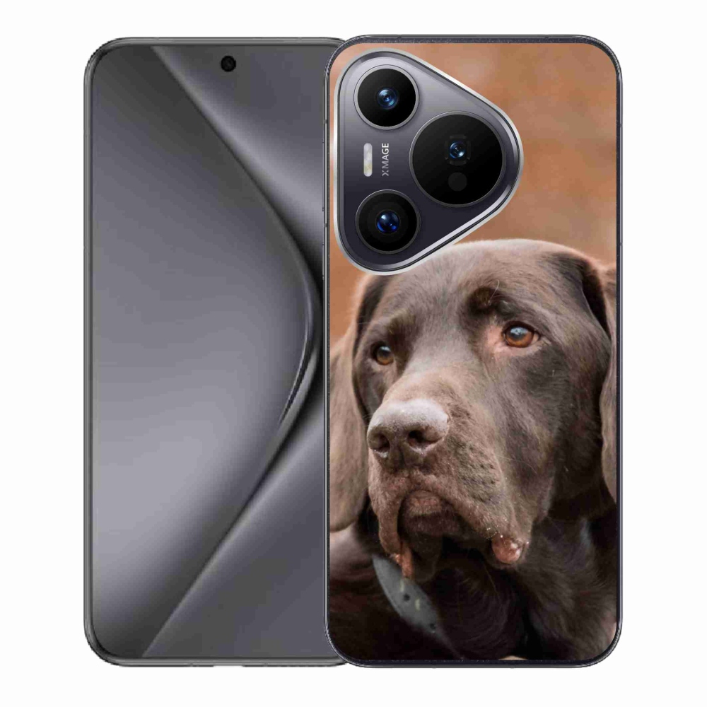 Gél tok mmCase a Huawei Pura 70 készülékhez - barna labrador