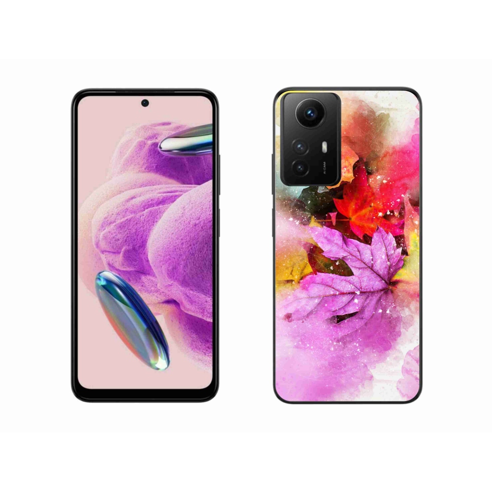 Gél borítás mmCase a Xiaomi Redmi Note 12S-hez - színes levelek