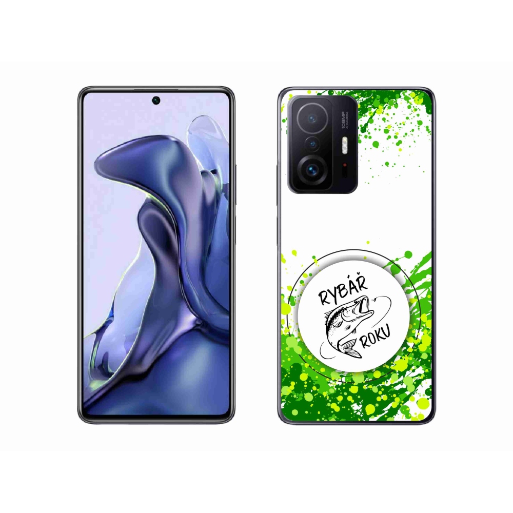 Gél borítás mmCase a Xiaomi 11T Pro számára - az év halászának fehér háttere