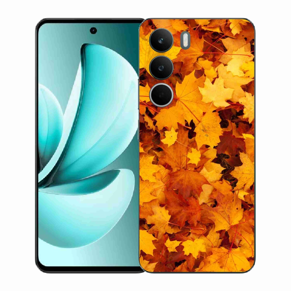 Gél borító mmCase a Realme C71 készülékhez - juharlevelek