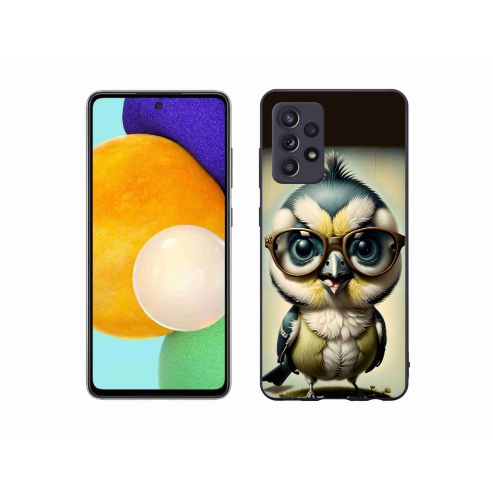 Zselés borítás mmCase Samsung Galaxy A52/A52 5G - kölyök szemüveggel