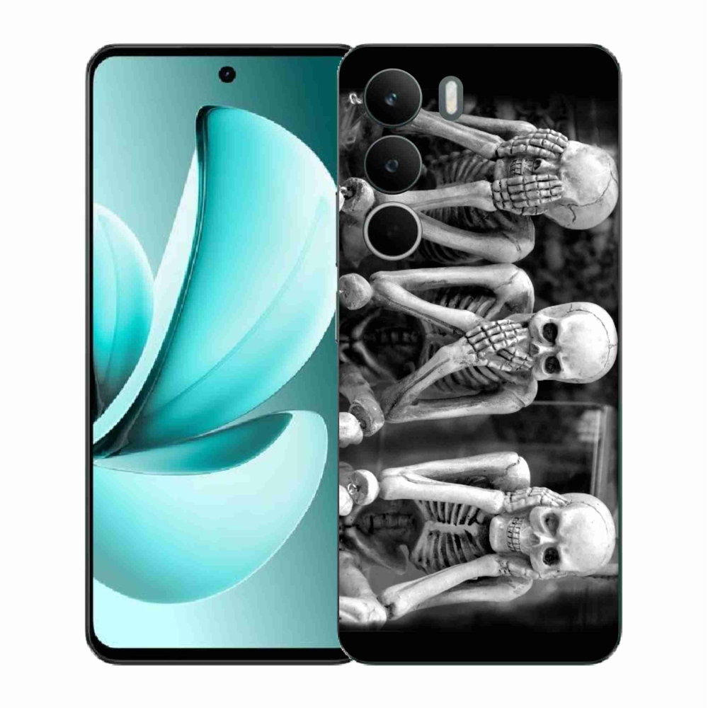 Zselés borítás mmCase a Realme C71 készülékhez - csontvázak