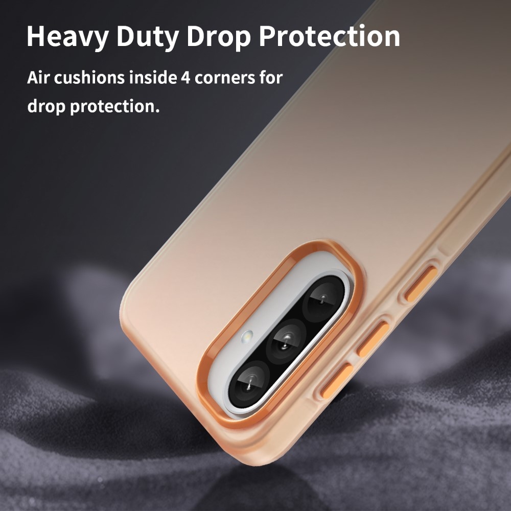 Candys matt zselés tok Samsung Galaxy A36 5G/A56 5G - narancssárga színben