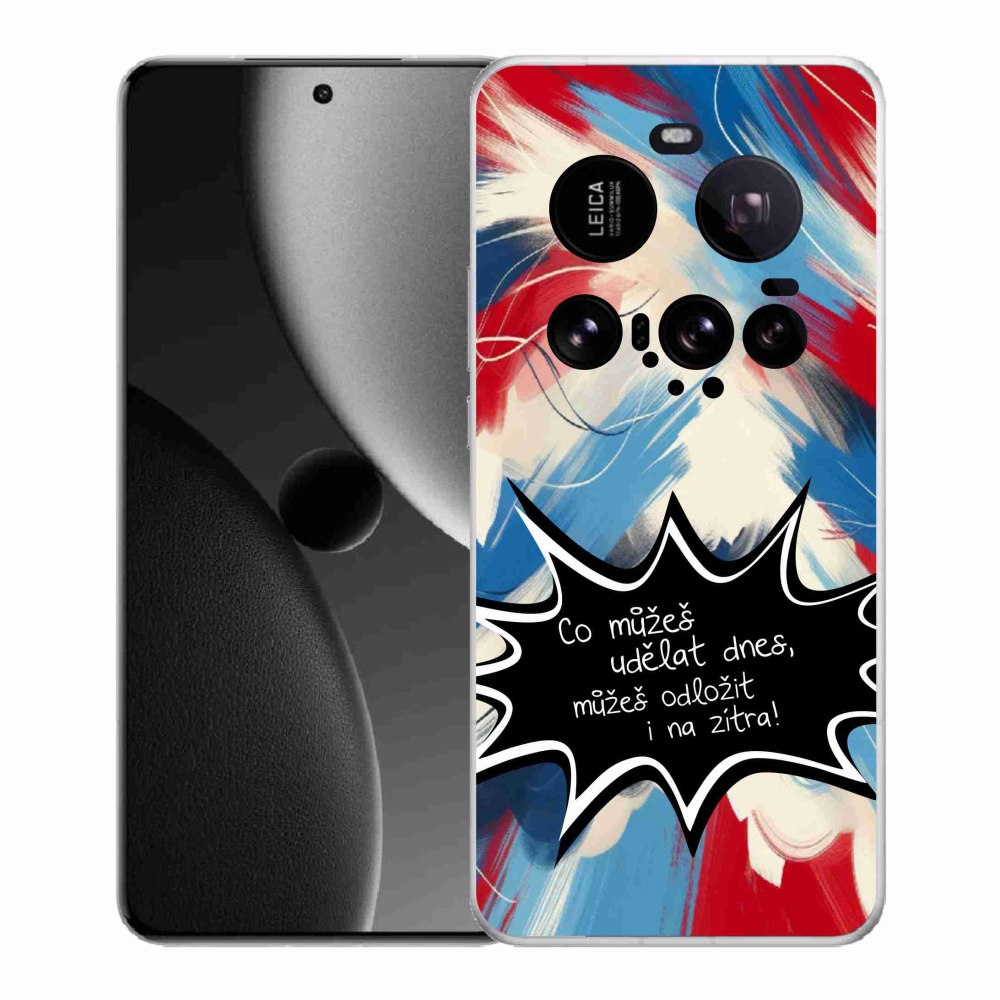 Gél borító mmCase a Xiaomi 15 Ultra készülékhez - vicces szöveg 9 fekete háttér