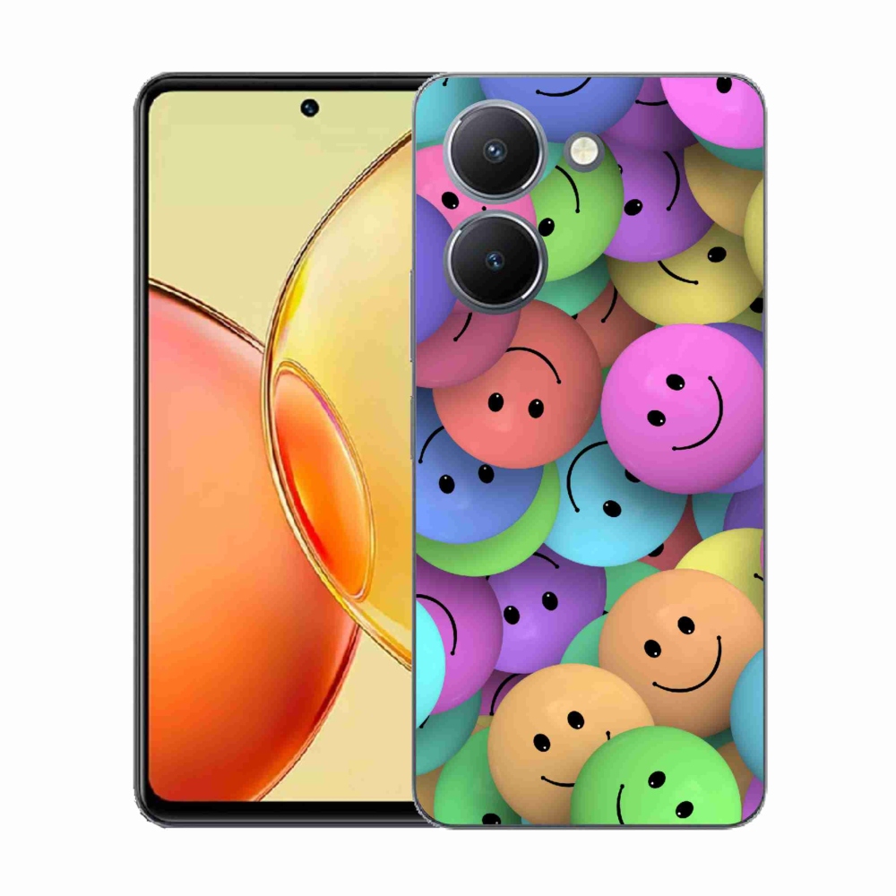 Gél borító mmCase a Vivo Y36-hoz - színes smiley-k