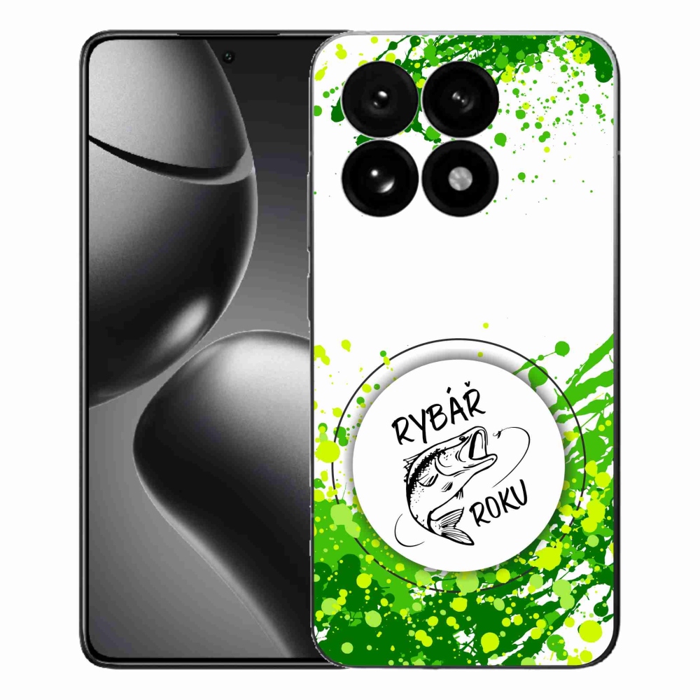 Gél borító mmCase a Xiaomi 15T-hez - az év halászának fehér háttere