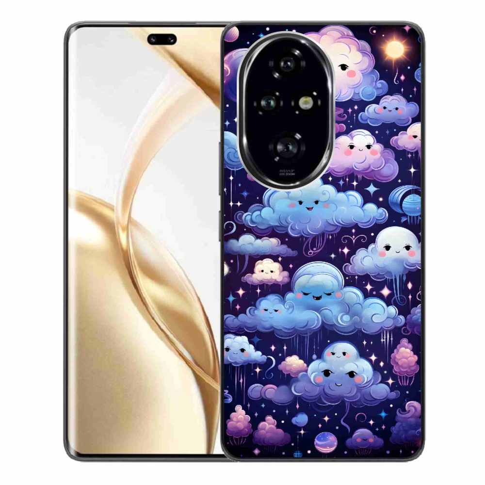 Zselés borítás mmCase a Honor 200 Pro 5G számára - felhők