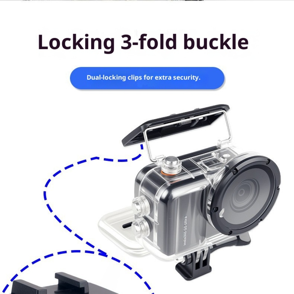 Professzionális, akár 50 méterig vízálló tok Insta360 GO Ultra készülékhez