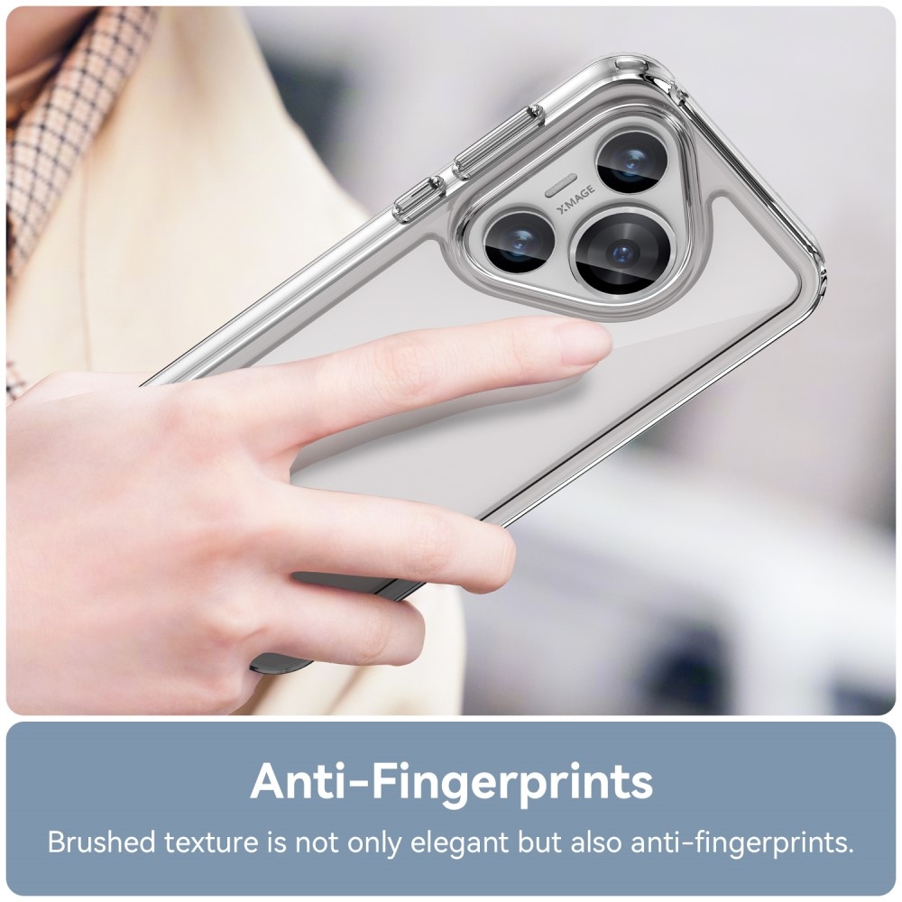 Gél tok kemény hátlappal a Huawei Pura 70 készülékhez - átlátszó