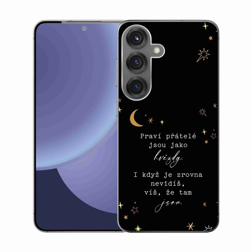 Gél borítás mmCase Samsung Galaxy S25 - idézem 6 fekete háttérrel