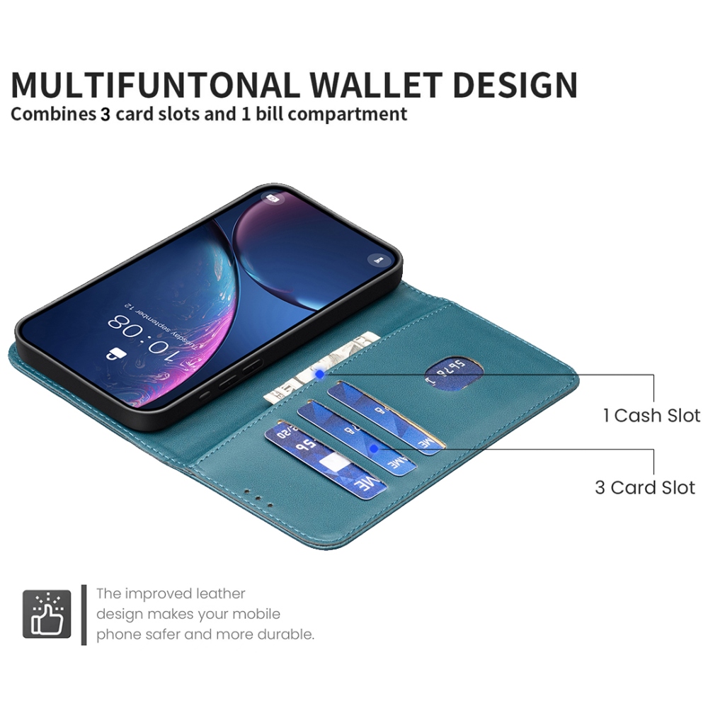 BNF könyvtáska iPhone 17 Air készülékhez - zöld