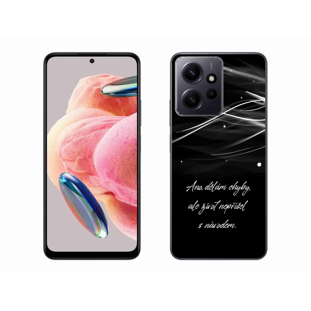 Gél borítás mmCase a Xiaomi Redmi Note 12 4G-hez - idézem fekete háttérrel