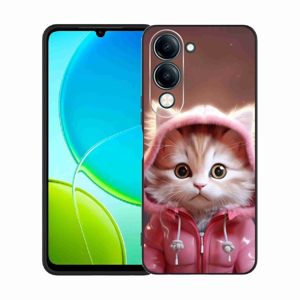 Gélburkolat mmCase a Vivo Y29s 5G-hez - aranyos cica 3