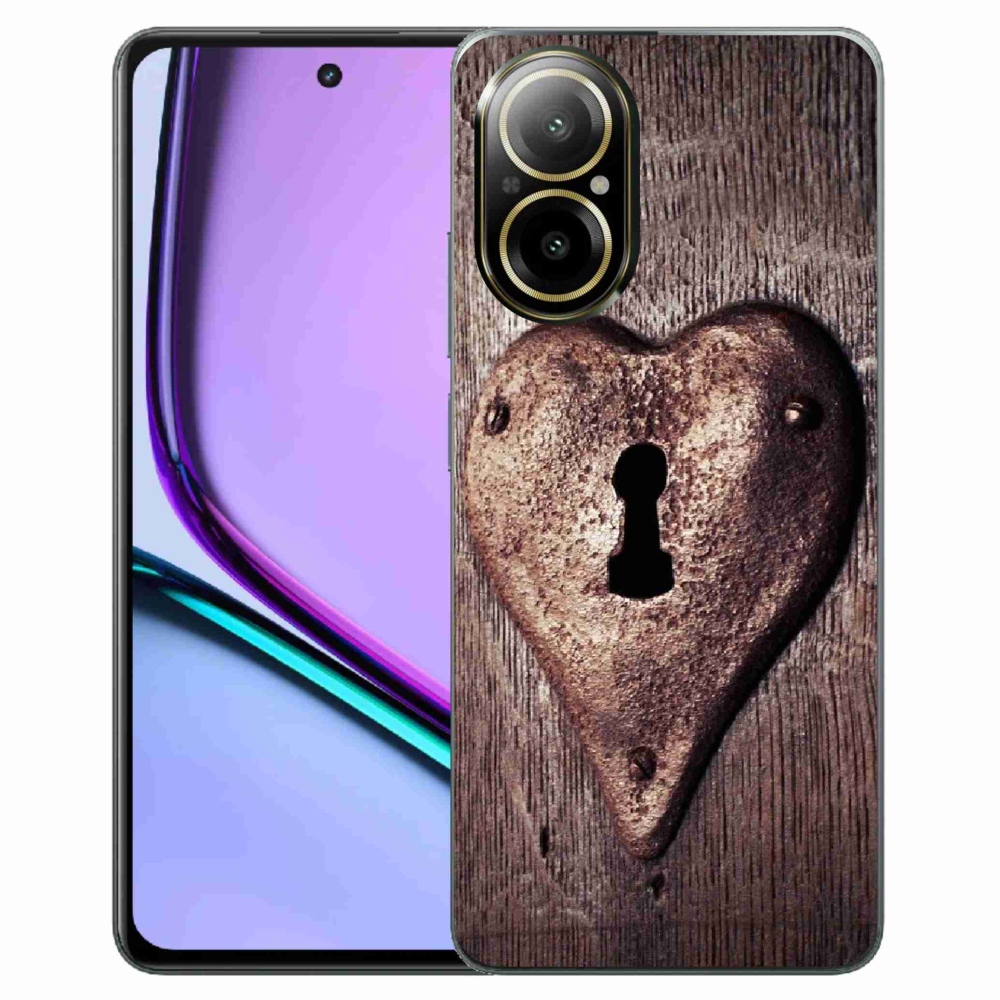 Gél borító mmCase a Realme C67 készülékhez - szív alakú zár