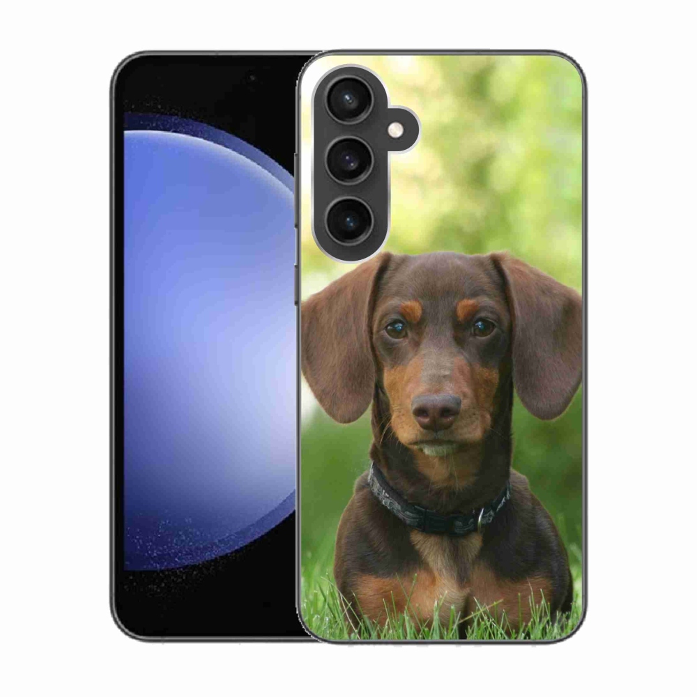 Gél tok mmCase Samsung Galaxy S23 FE készülékhez - barna tacskó