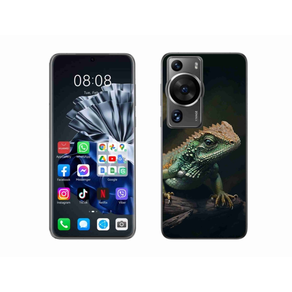 Gél borítás mmCase a Huawei P60 Pro-hoz - gyík