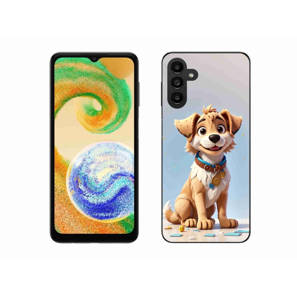 Zselés borítás mmCase Samsung Galaxy A04s (164.7x76.7x9.1mm) - rajzfilm kölyökkutyakölyök