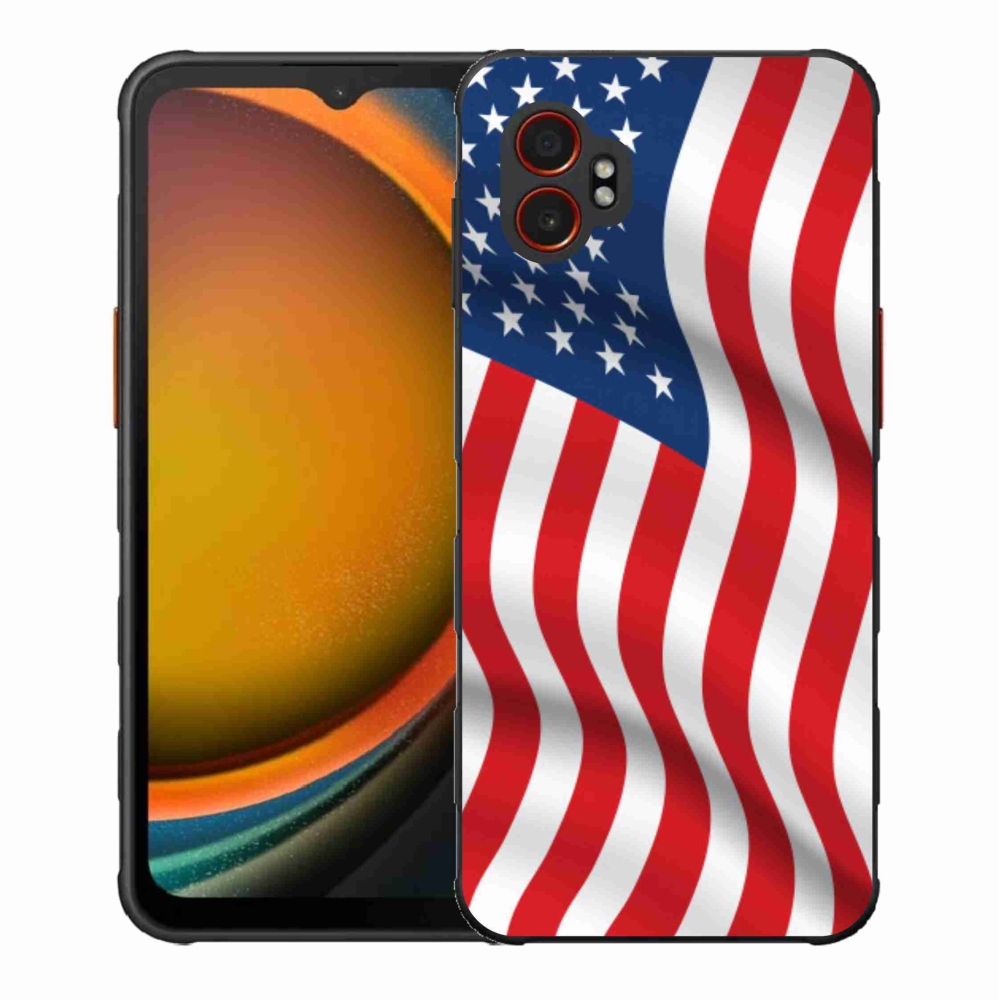 Gél borítás mmCase Samsung Galaxy Xcover 7 Pro - amerikai zászlóhoz