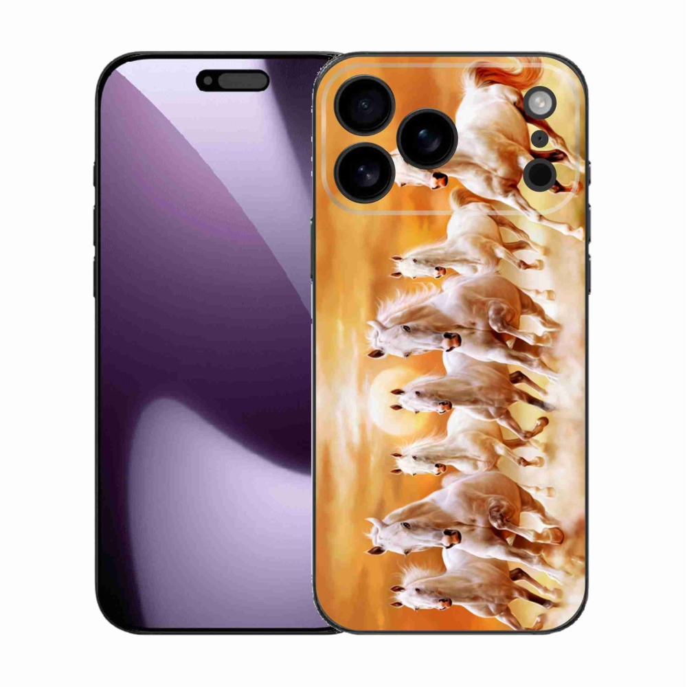 Zselés borítás mmCase iPhone 17 Pro Max készülékhez - lovak 2