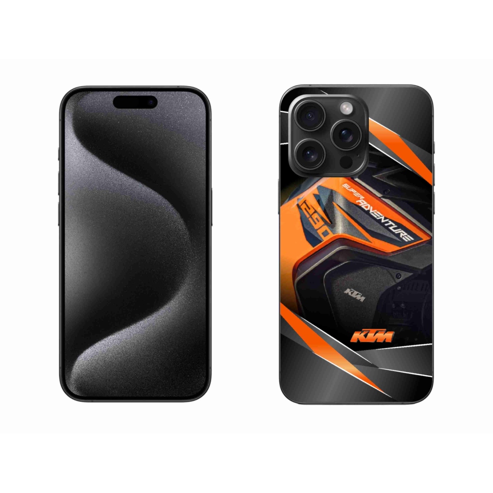 Zselés borítás mmCase iPhone 15 Pro Max készülékhez - motoros ktm