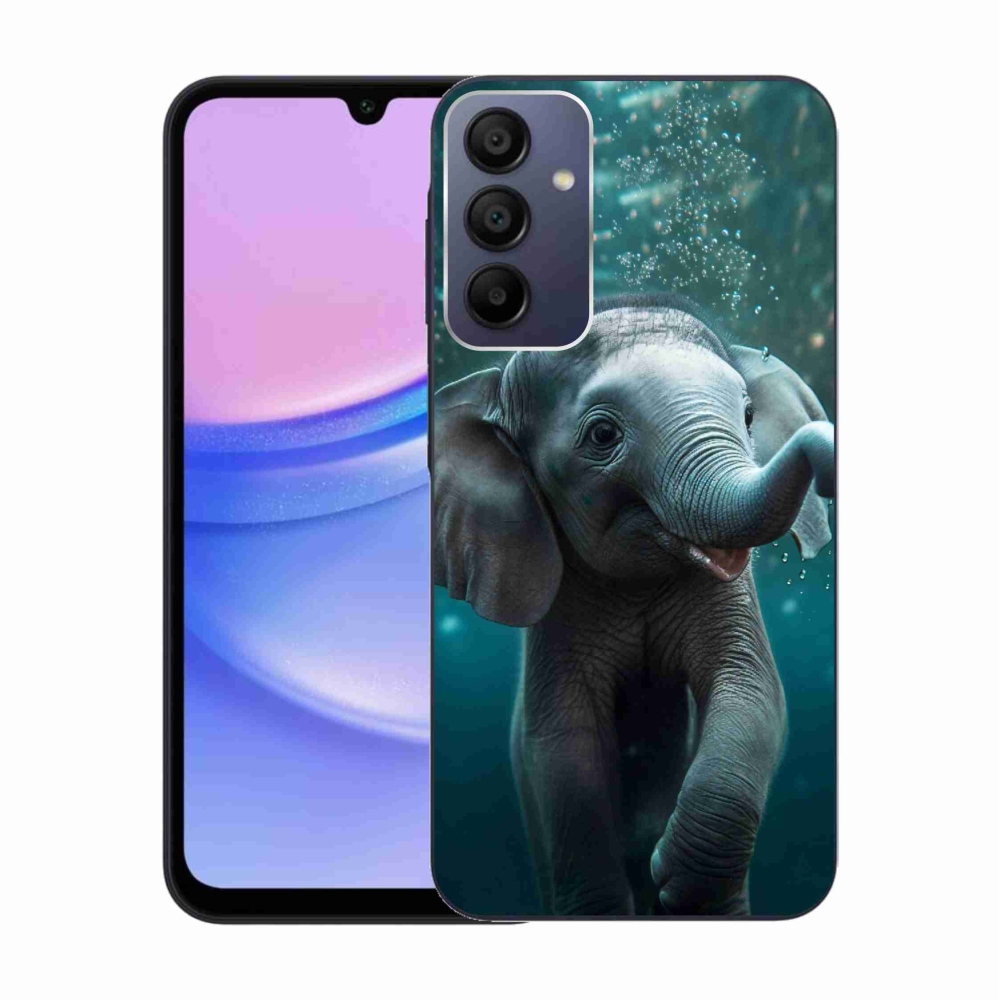 Zselés borítás mmCase Samsung Galaxy A15 4G/5G - elefánt a víz alatt