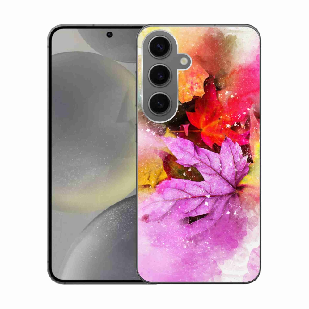 Zselés borítás mmCase Samsung Galaxy S24 készülékhez - színes levelek