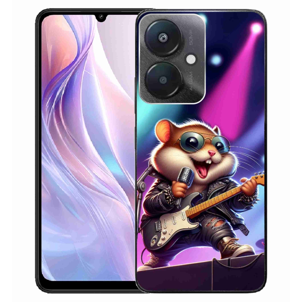 Gél borítás mmCase a Xiaomi Redmi 13C 5G-hez - hörcsög hintaló