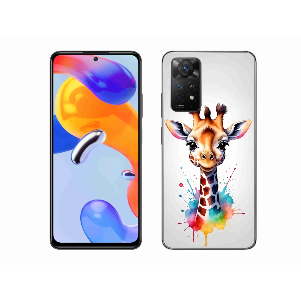 Gél borítás mmCase a Xiaomi Redmi Note 11 Pro 4G/5G - zsiráf 1
