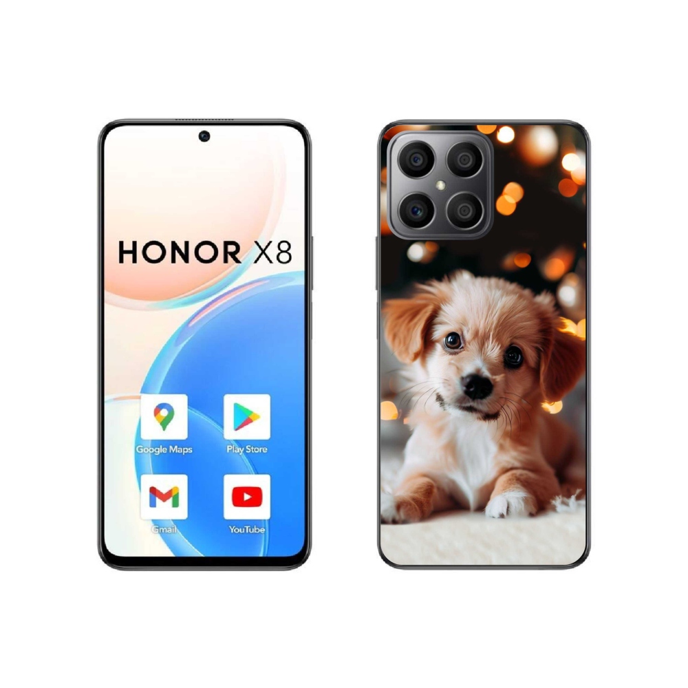 Gél borítás mmCase a Honor X8 4G-hez - kölyökkutyakék