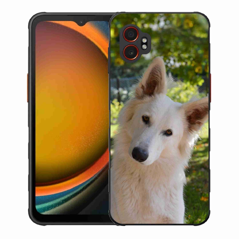 Gél borítás mmCase Samsung Galaxy Xcover 7 Pro - Fehér svájci juhász 1