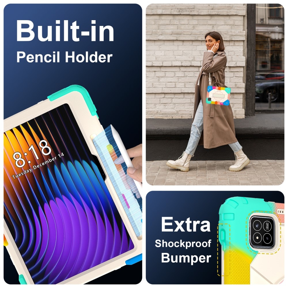 Strapabíró huzat kéztartóval és vállpánttal Xiaomi Pad 7/7 Pro készülékhez - színben