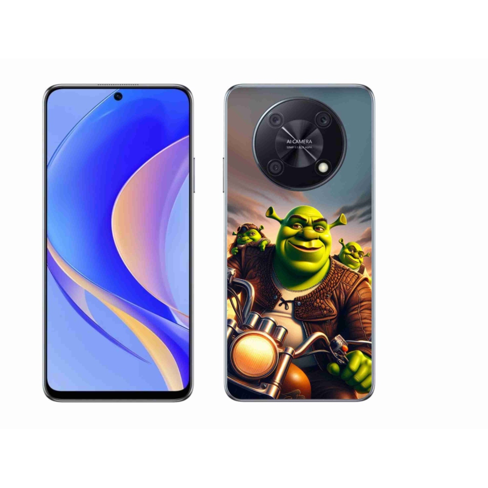 Gél borítás mmCase a Huawei Nova Y90-hez - Shrek egy motorkerékpáron