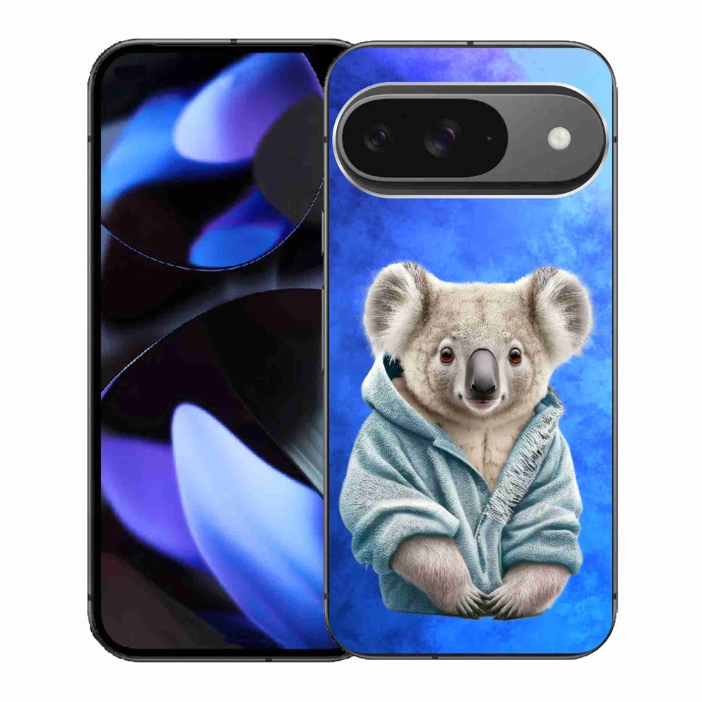 Zselés borítás mmCase a Google Pixel 9/9 Pro készülékhez - koala pulóverben