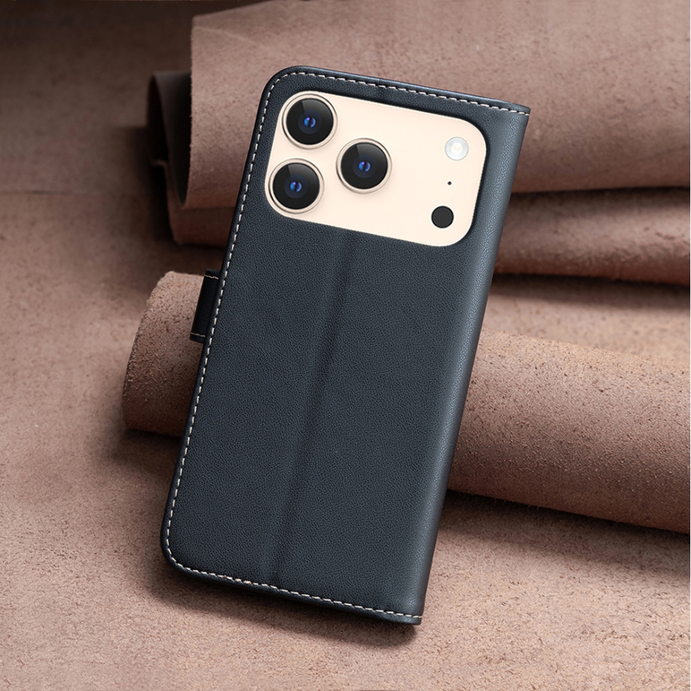 BNF könyvtáska iPhone 17 Pro készülékhez - fekete