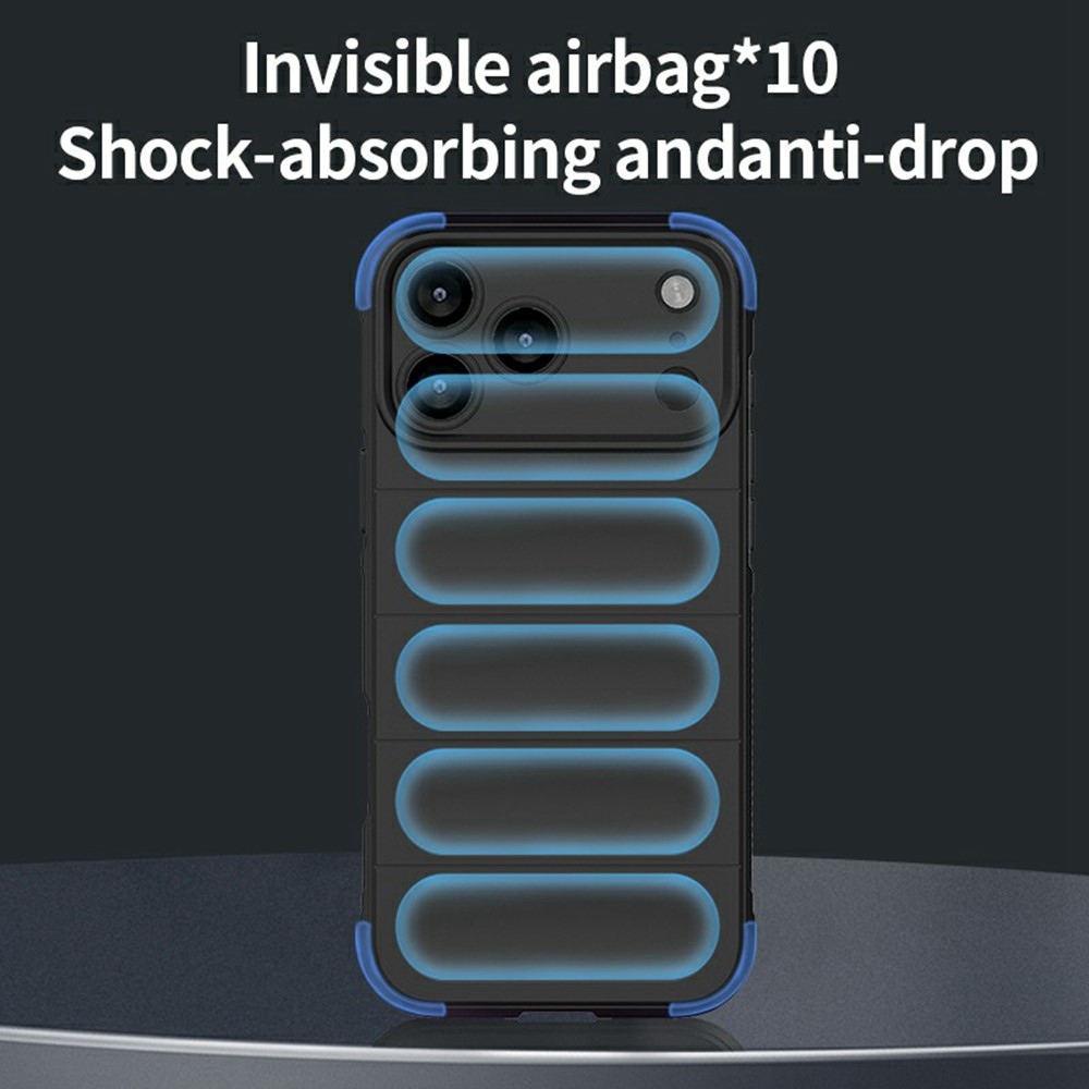 Rugg tartós zselés tok iPhone 17 Pro készülékhez - fekete