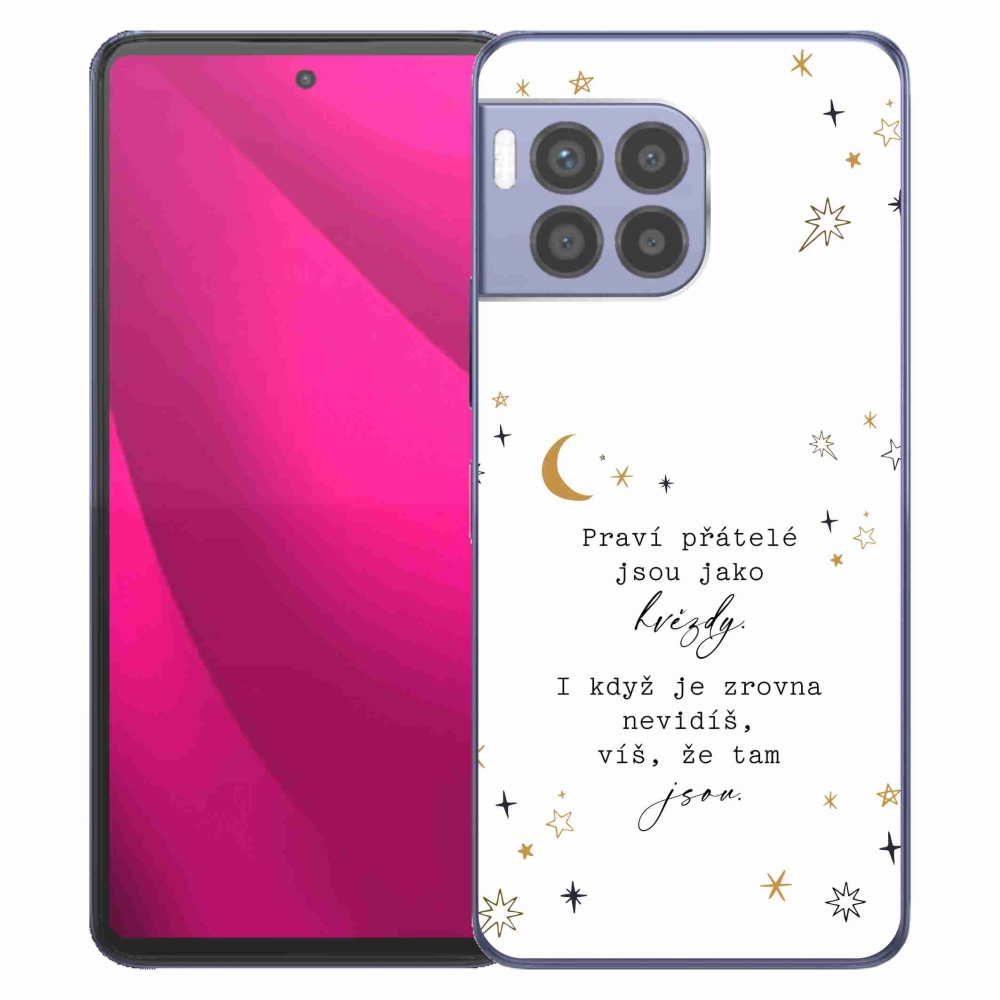 Gél borítás mmCase a T-Mobile T Phone 2 Pro készülékhez - Idézet 6 fehér háttér