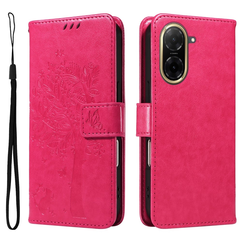 Fák könyve tok Xiaomi Redmi A5 (173.45x79.35x8.45mm) - rózsaszínű