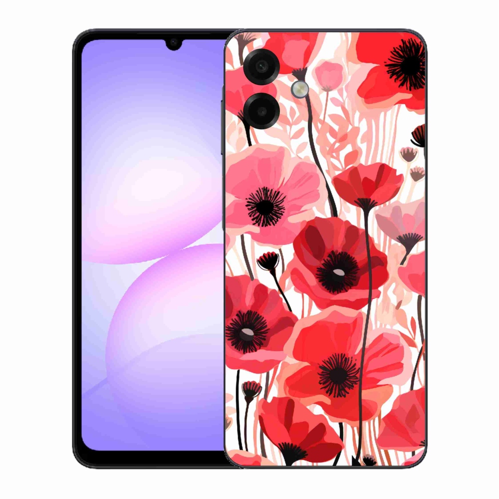 Gél védőhuzat mmCase Samsung Galaxy A07 4G - mákos 1